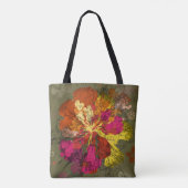 Tote Bag Fleur abstraite audacieuse (Dos)