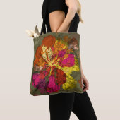 Tote Bag Fleur abstraite audacieuse (De près)