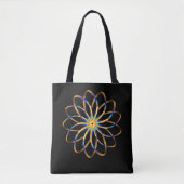 Tote Bag Fleur abstraite de blu (Devant)