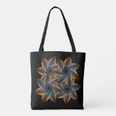 Tote Bag Fleur abstraite exotique (Dos)