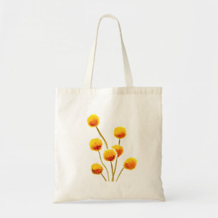 Tote Bag Fleur australienne native de Billy Button jaune
