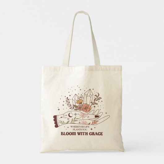 Tote Bag Fleur avec grâce (Dos)