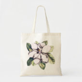 Tote Bag Fleur blanche de Magnolia (Devant)