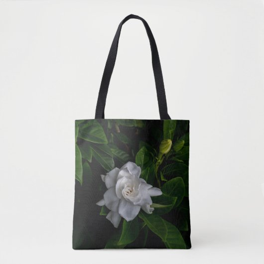Tote Bag Fleur blanche délicate (Devant)