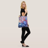 Tote Bag Fleur Bleue (Sur le modèle)