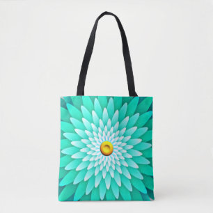 Tote Bag Fleur bleue Mandala-68566