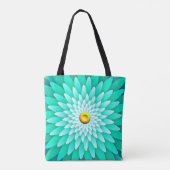 Tote Bag Fleur bleue Mandala-68566 (Dos)