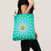 Tote Bag Fleur bleue Mandala-68566 (De près)