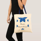 Tote Bag Fleur bleue Mariage d'honneur (Devant (produit))