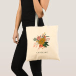 Tote Bag Fleur botanique minimaliste simple personnalisée<br><div class="desc">Fleur végétale minimaliste simple Sac fourre-tout personnalisé</div>