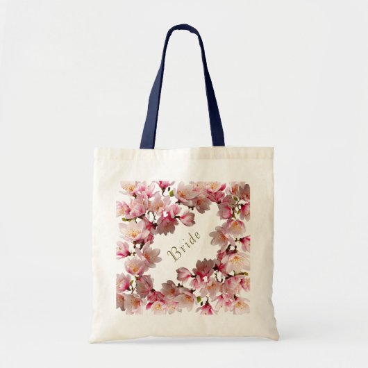 Tote Bag Fleur botanique peinte à la main (Devant)