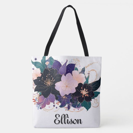 Tote Bag Fleur céleste (Devant)
