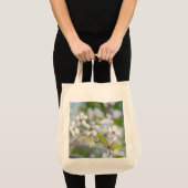 Tote Bag Fleur cerise blanche (Devant (produit))