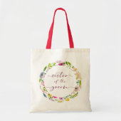 Tote Bag Fleur Chic Mint & Poche Soeur de la Salle (Devant)
