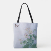 Tote Bag Fleur chinoise avec papillon (Dos)