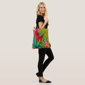 Tote Bag Fleur colorée d'oiseau de paradis (Sur le modèle)