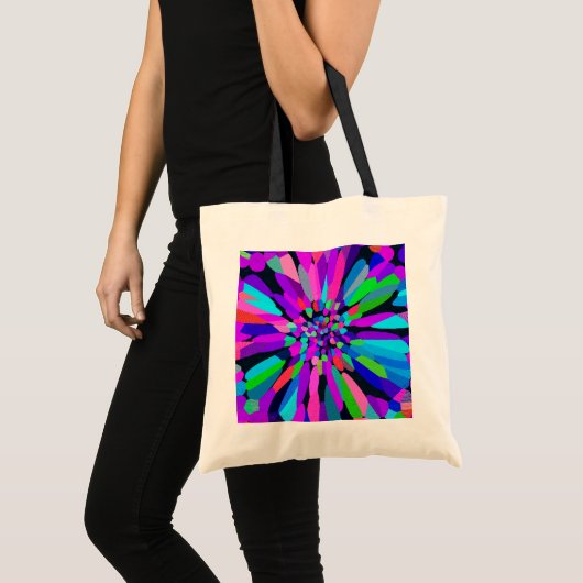 Tote Bag Fleur Confetti violet (Devant (produit))