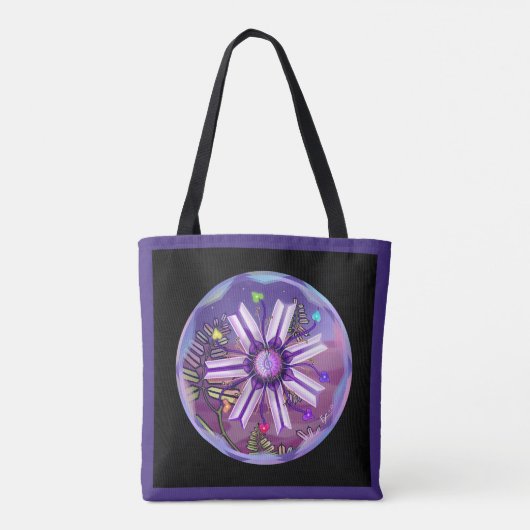 Tote Bag Fleur dans le désert (Dos)