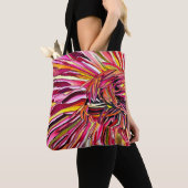 Tote Bag Fleur d'aquarelle Chrysanthemum (De près)
