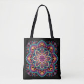 Tote Bag Fleur d'art folklorique boho (Devant)