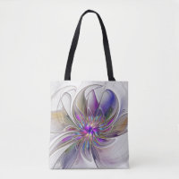 Fleur d'art fractal abstrait énergique et coloré