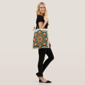 Tote Bag Fleur d'art populaire Boho (Sur le modèle)