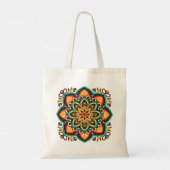 Tote Bag Fleur d'art populaire Boho (Dos)