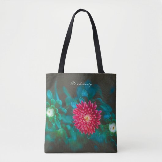 Tote Bag Fleur de aster rouge (Devant)