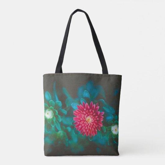 Tote Bag Fleur de aster rouge (Dos)