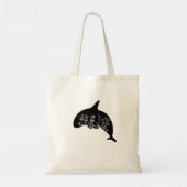 Tote Bag Fleur de baleine mignonne (Dos)