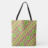 Tote Bag Fleur de Bell rétro Mandalas Green Fourre-tout (2 (Devant)