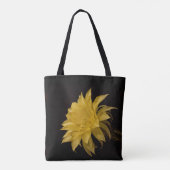 Tote Bag Fleur de cactus jaune en fleurs (Dos)