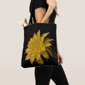 Tote Bag Fleur de cactus jaune en fleurs (De près)