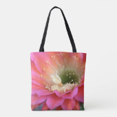 Tote Bag Fleur de cactus rose dans le désert (Dos)