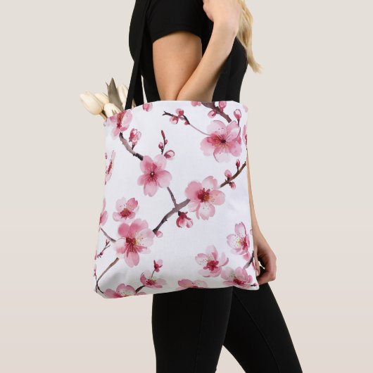 Tote Bag Fleur de cerise (De près)