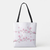Tote Bag Fleur de cerisiers - Noir (Dos)