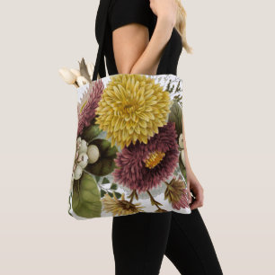 Tote Bag Fleur de chrysanthème mère florale