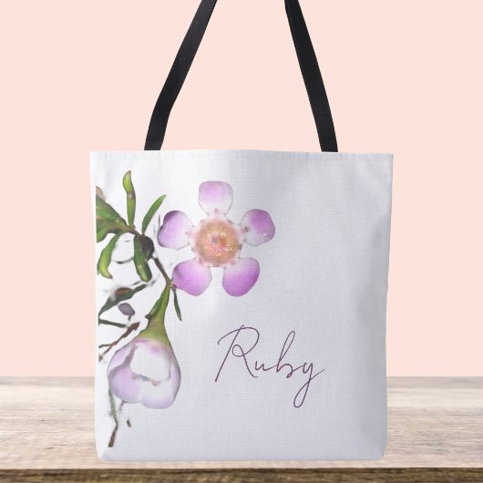 Tote Bag Fleur de cire délicate en fleurs