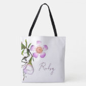 Tote Bag Fleur de cire délicate en fleurs (Devant)