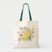 Tote Bag Fleur de citron jaune (Devant)
