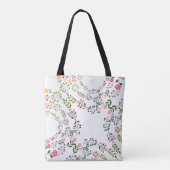 Tote Bag Fleur de Clémence et de Grâce Blanche (Dos)