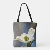 Tote Bag Fleur de cornouiller blanc (Dos)