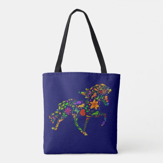 Tote Bag Fleur de couleur (Dos)