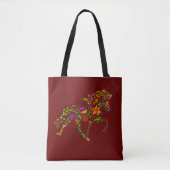 Tote Bag Fleur de couleur (Devant)