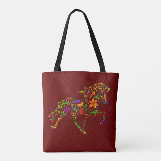 Tote Bag Fleur de couleur (Dos)