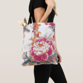 Tote Bag Fleur de Crimson (De près)