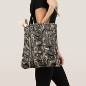 Tote Bag Fleur de flamme d'or (De près)