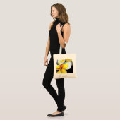 Tote Bag Fleur de frangipanier jaune tropical art original (Devant (modèle))