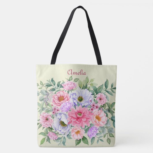 Tote Bag Fleur de jardin d'été délicieuse (Devant)