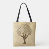 Tote Bag Fleur de la vie / Blume des Lebens - Arbre / Baum (Dos)